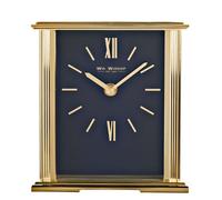 WILLIAM WIDDOP Wm.widdop Gold Mantel Clock Navy Blue Dial