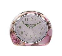 WILLIAM WIDDOP Wm.widdop Quartz Alarm Clock - Pink Rose Design L/s/c