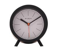 WILLIAM WIDDOP Wm.widdop Round Alarm Clock Sweep Movement With Feet - Black