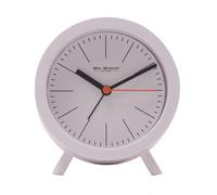 WILLIAM WIDDOP Wm.widdop Round Alarm Clock Sweep Movement With Feet - White