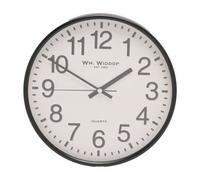 WILLIAM WIDDOP Wm Widdop White Dial Slim Line Wall Clock 31Cm