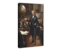 William Wilberforce with Abolition Movement Scene Canvas Poster Bedroom Decor Landscape Decor Gift 12x18inch(30x45cm)