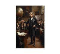 William Wilberforce with Abolition Movement Scene Canvas Poster Bedroom Decor Landscape Decor Gift 12x18inch(30x45cm)