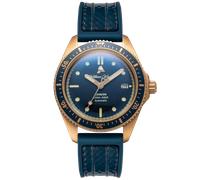 William Wood Bronze Sapphire Blue Fire Hose Watch WMW-014