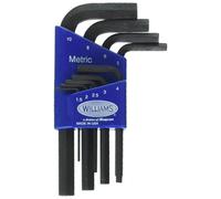 Williams 10509 Short Metric Hex Key Set, 9-Piece