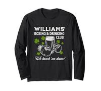 Williams’ Boxing & Drinking Club Design - Funny Beer Long Sleeve T-Shirt