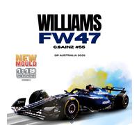Williams FW47 No 55 Sainz Australie 2025 1/18 - S1818802 SOLIDO