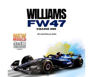Williams FW47 No 55 Sainz Australie 2025 1/18 - S1818802 SOLIDO