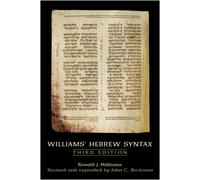 Williams' Hebrew Syntax, Third Edition