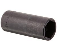 Williams JHW12M-622 SUPERTORQUE 3/8-Inch Drive Deep Impact 6 Point Socket, 22mm Size, Black Industrial Finish, Designed for Maximum Engagement on 6-Point Fasteners