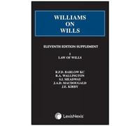 Williams on Wills: First Supplement to the Eleventh edition