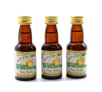 Williams Pear Vodka Flavouring 3x25ml - Alcohol-Free Essence | Natural Pear Extract for Vodka, Cocktails & Liqueurs