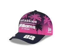 Williams Racing F1 Team, Official 2026 Collection, Alex Albon Driver Miami USA GP Special Edition, Team Baseball Cap Hat, Pink