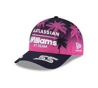 Williams Racing F1 Team, Official 2026 Collection, Carlos Sainz Driver Miami USA GP Special Edition, Team Baseball Cap Hat, Pink