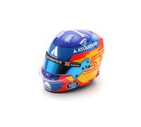 Williams Racing F1 Team, Official Spark Model Collection 2025, Carlos Sainz Drivers Mini Helmet, 1/5 Scale, With Display Box