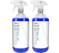 Williams Racing - Fast Acting De-icer - 2 x 1 Litre - Multi-pack - for car windows, door locks, latches, headlights