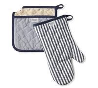 Williams-Sonoma Bay Stripe Oven Mitt & Potholder Set, Navy Blue