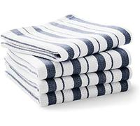 Williams-Sonoma Classic Striped Dishcloths, Dishrags, Navy Blue (Set of 4)