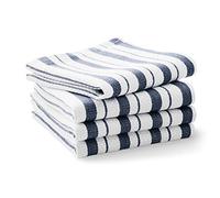 Williams-Sonoma Classic Striped Dishcloths, Dishrags, Navy Blue (Set of 4)
