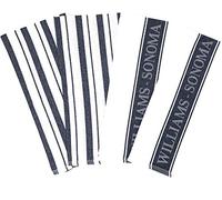 Williams-Sonoma Classic Striped Towels Set & Logo Towels Set - 4 Pack (Navy Blue)