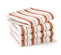 Williams-Sonoma Classic Striped Towels, Set of 4 (Pumpkin Orange)