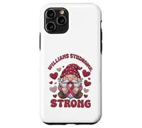Williams Syndrome Strong Burgundy Awareness Gnome Case for iPhone 11 Pro