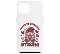 Williams Syndrome Strong Burgundy Awareness Gnome Case for iPhone 13