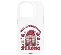 Williams Syndrome Strong Burgundy Awareness Gnome Case for iPhone 15 Pro