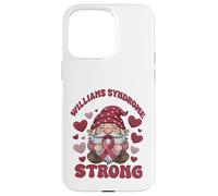 Williams Syndrome Strong Burgundy Awareness Gnome Case for iPhone 15 Pro Max