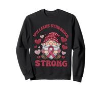 Williams Syndrome Strong Burgundy Awareness Gnome Sweatshirt