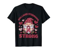Williams Syndrome Strong Burgundy Awareness Gnome T-Shirt