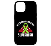 Williams Syndrome Superhero Warrior Fighter Green Ribbon Case for iPhone 14
