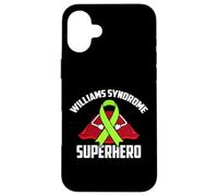 Williams Syndrome Superhero Warrior Fighter Green Ribbon Case for iPhone 16 Plus