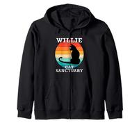 Willie Cat Sanctuary Group Family Reunion Name Zip Hoodie