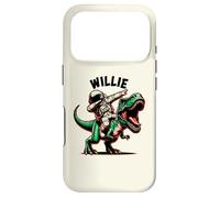Willie Dabbing Astronaut on a Dinosaur Cartoon Case for iPhone 17 Pro