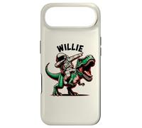 Willie Dabbing Astronaut on a Dinosaur Cartoon Case for iPhone Air