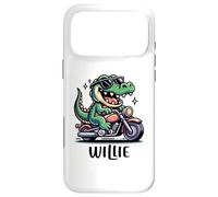 Willie Fun Alligator Motorcycle Design for Boys Name Willie Case for iPhone 17 Pro Max