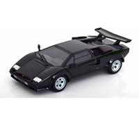 Willie Lamborghini Countertop Mini Car 1/24 COUNTACH LP5000S 1988 (Black) [Parallel Import Goods]