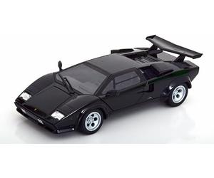 Willie Lamborghini Countertop Mini Car 1/24 COUNTACH LP5000S 1988 (Black) [Parallel Import Goods]