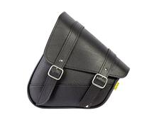 Willie & Max by Dowco 59776-00 Triangulated Synthetic Leather Motorcycle Swingarm Bag: Black, 9 Liter Capacity