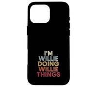 Willie Name Willie Personalized Name First Given Case for iPhone 16 Pro Max