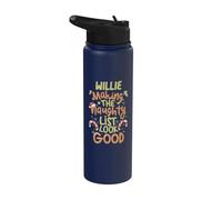 Willie Naughty List Funny Christmas Willie Name Personalized Stainless Steel Insulated Water Bottle