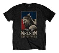 Willie Nelson - Born For Trouble Men's Large T-Shirt - Black