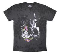 Willie Nelson Floral Logo T-Shirt in Black | Size: 2XL Willie Nelson Black 2XL