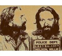 Willie Nelson Mugshot 11 X 15 - Magnificent 1974 Mug Shot Portrait - Busted In Dallas - Original Artwork - Outlaw Country Icon - Rare Photo - Poster Art Print