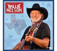 Willie Nelson Official 2027 12 X 24 Inch (Hanging) Monthly Square Wall Calendar Plastic-Free