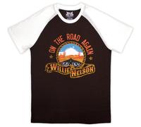 Willie Nelson Route 66 Raglan T-Shirt in Brown | Size: Medium Willie Nelson Brown M