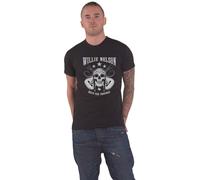 Willie Nelson Skull Logo T-Shirt in Black | Size: Small Willie Nelson Black S