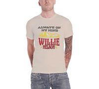 Willie Nelson T Shirt Always On My Mind Logo Official Unisex Natural S