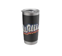 Willie Personalized Name Shirt Custom Lettering 70's Stainless Steel Insulated Tumbler